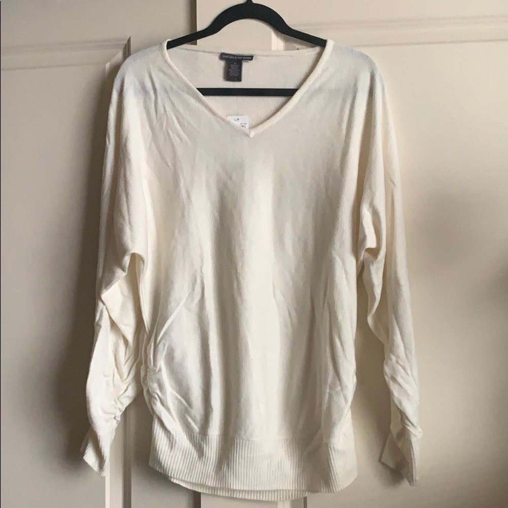 Cream sweater size xl new with tags!